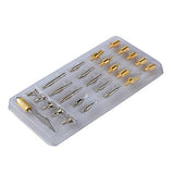 Chironal 28pc Wood Burning Pen Tips With Stencil Set Soldering Iron Working Carving Burner For Working Tools Chironal