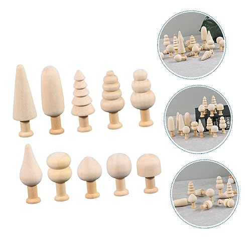 SEWACC 10pcs Woody Mushroom Unfinished Wooden Peg Dolls Peg Dolls Unfinished DIY Unfinished Mushroom Wooden People Doll Wooden Mushroom Crafts Wooden SEWACC