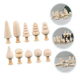 SEWACC 10pcs Woody Mushroom Unfinished Wooden Peg Dolls Peg Dolls Unfinished DIY Unfinished Mushroom Wooden People Doll Wooden Mushroom Crafts Wooden SEWACC