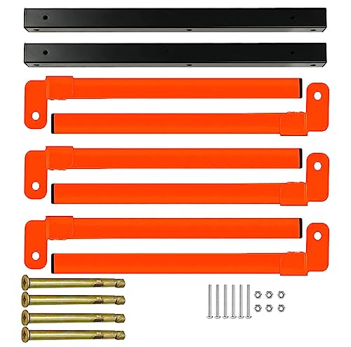 Thanaddo 3-Level Lumber Storage Rack Heavy Duty Metal Wall Mount, Lumber Wood Tool Box Organizer Rack, Wall Lumber Wood Rack Workshop Rack Indoor & Thanaddo