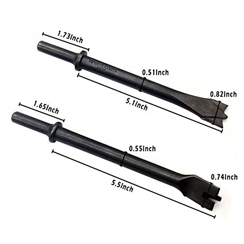 GreatBba 9 Piece Pneumatic Chisel Air Hammer Punch Chipping Bits Set GreatBba