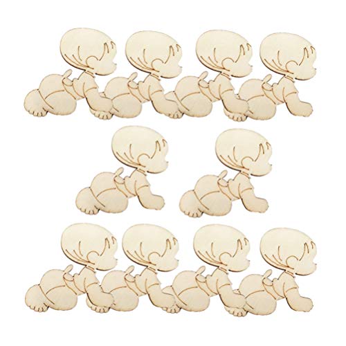 Artibetter 10pcs Unfinished Wooden Cutouts Shapes for DIY Arts and Crafts Projects ARTIBETTER