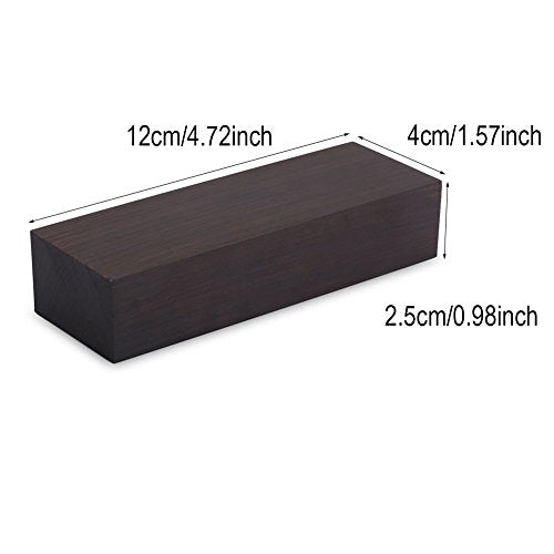 SolUptanisu Ebony Wood Lumber,1242.5 Black Ebony Gaboon Blank DIY Material Compatible with Music Instruments Tools