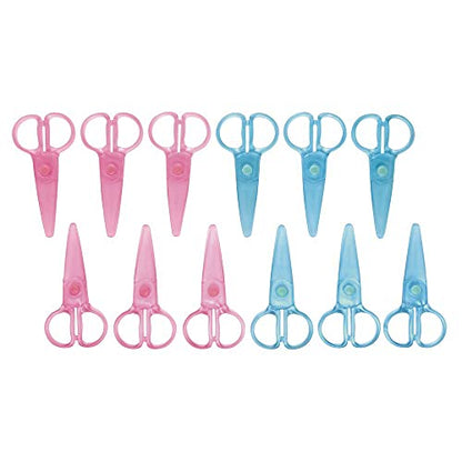 Colorations Plastic "Won't Cut Hair" Scissors - Set of 12 - WoodArtSupply