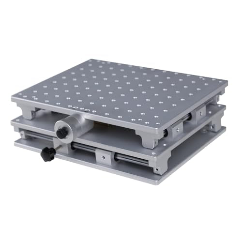 2-Axis Workbench 2D Axis Work Table US Stock XY Table 2-Axis Moving Table Workbench with Polished Lifting Platform for Laser Engraver Machine SFX