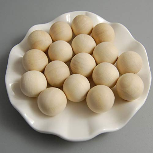 Exceart 300Pcs 10MM Unfinished Wooden Balls Craft Wood Beads DIY Beads Balls Without Hole for Jewelry Making Supplies EXCEART