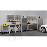 Seville Classics Mega Lockable Storage Cabinet, 48" W x 24" D x 72" H, Granite Seville Classics