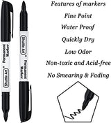 Shuttle Art Permanent Markers Bundle, 30 Pack Black 30 Pack Blue and 30 Pack Red Permanent Marker set,Fine Point, Works on Plastic,Wood,Stone,Metal Shuttle Art