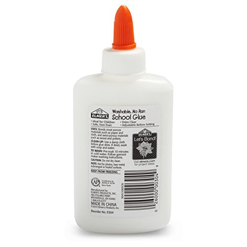 Elmer's Liquid School Glue, Washable, 4 Ounces Each, 12 Count - Great for Making Slime Elmer's