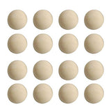 SUPVOX 100pcs Split Wood Balls Unfinished Half Wooden Balls Mini Hemisphere Half Round Craft Balls for DIY Craft Arts Christmas Decoration (Yellow SUPVOX