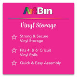 ArtBin 6864AS Vinyl Storage Rack, Stores 12 Vinyl Rolls, White ArtBin