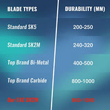 WORKPRO Premium Utility Knife Blades, TAC Diamond Coated SK2M, 50-Pack Utility Blades Replacement with Dispenser WORKPRO