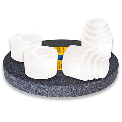 Reducing Bushing Adapters for Bench Grinding Wheels 16 PCS(4 Sets) Arbor Adapters 1" Thick from 1-1/4" to 1", 3/4", 5/8"