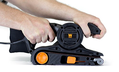 WEN 6321 7-Amp 3 in. x 21 in. Corded Belt Sander with Dust Bag , Black WEN