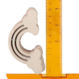 Uniquer 20Pcs Rainbow Wood DIY Crafts,Cutout Rainbow Unfinished Wood Slices,Rainbow Unpainted with Hemp Rope for Birthday Christmas Party Decoration Uniquer