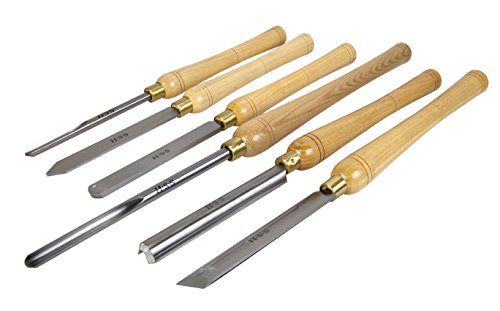 WEN CH15 6-Piece 16-to-22-Inch Artisan Chisel Set with High-Speed Steel Blades and Domestic Ash Handles WEN