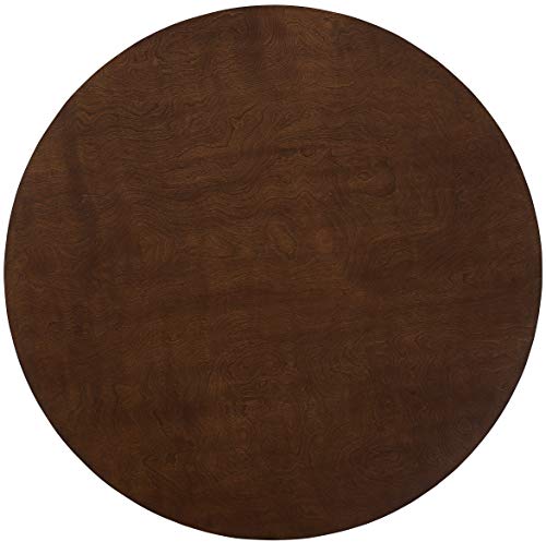Crosley Furniture Landon Mid-Century Modern Round Wood Dining Table, Mahogany Crosley Furniture