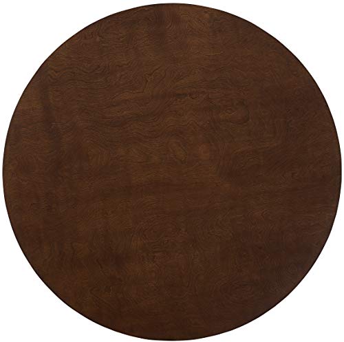 Crosley Furniture Landon Mid-Century Modern Round Wood Dining Table, Mahogany - WoodArtSupply