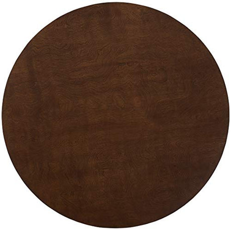 Crosley Furniture Landon Mid-Century Modern Round Wood Dining Table, Mahogany Crosley Furniture