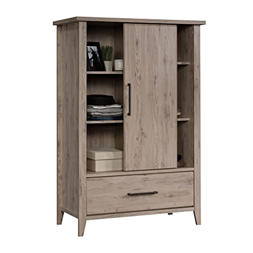 Sauder Summit Station Armoire, L: 36.77" x W: 18.15" x H: 54.53", Laurel Oak Sauder