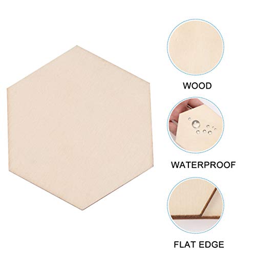 MAGICLULU 1 25pcs Unfinished Wooden Name Tag Wooden Cutouts Crafts Wooden Slices Blank Name Painting Wood Slices Natural Wedding Scrapbook Wooden MAGICLULU