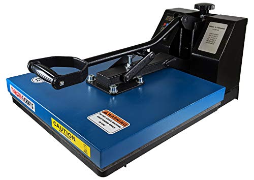 Transfer Crafts T-Shirt Heat Press & Digital Sublimation Machine (15x15 Blue) Transfer Crafts