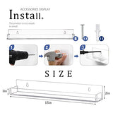 Justsoso 6Pcs/Set Acrylic Nail Polish Rack Wall Mounted,Lipstick Essential Oil Bottle Holder Organizer,Nail Paint Display Stand Shelf For Storage Justsoso