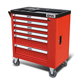 New Package DNA MOTORING 36" H X 30.5" W X 18"D Heavy Duty Lockable Slide Tool 6-Drawers Chest Rolling Tool Cart Cabinet with Keys (TOOLS-10002), Red DNA MOTORING