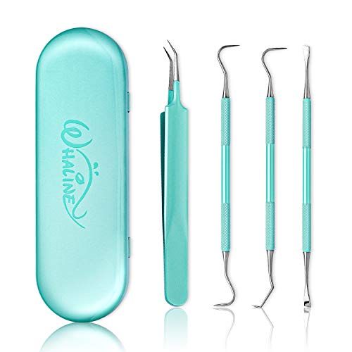 Whaline Weeding Vinyl Tools 4 Pieces Precision Stainless Steel Cricut Weeder Tool with Case Vinyl Craft Paper Craft Tool Kit for Silhouettes Cameos - WoodArtSupply