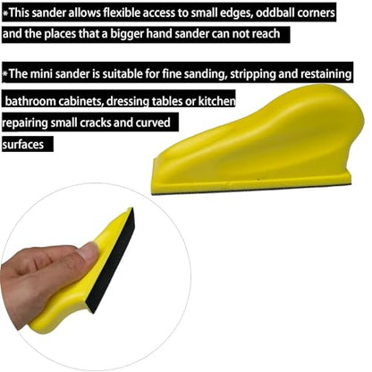 SACKORANGE 101 PCS Micro Detail Sander Paper Set, 3.5”x 1” Mini Hand Sanding Block - 80 to 5000 Grit, Mini Sander Kit Hook and Loop Sanding Strips