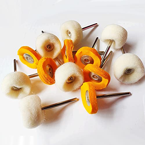 78 Pcs Polishing Buffing Wheel Set for Dremel Polishing Kit Felt Wool Cotton 1/8inch Shank Pad Rotary Tool Accessories IELEK