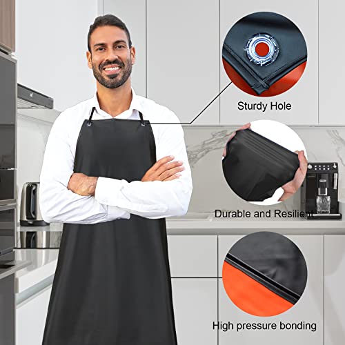 Surblue Waterproof Apron Chemical Resistant Work Safe Clothes (black) Surblue