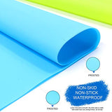 HiGift 4 Pack Silicone Mats for Crafts, Silicone Sheet for Crafts Resin Jewelry Casting Mat Pad, Waterproof Nonstick Heat-Resistant, Blue, Pink, HiGift