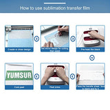 Infusible Transfer Ink Sheets for Heat Press Machine, Solid Color Transfer Paper Sublimation for Cricut Mug Press, 24pcs, 4.5"x12" Glitter Pre-Inked YumSur