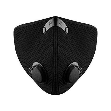 RZ Mask M2 Mesh Air Filtration Face Protection Dust Mask with 99.9% Effective Carbon Filters for Woodworking, Construction, Large, 1 pack, Black RZ Mask