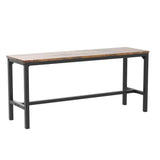 HOOBRO Dining Benches, Pair of 2 Kitchen Benches, Industrial Table Benches, Wooden Indoor Benches, Durable and Stable, for Dining Room, Kitchen, HOOBRO