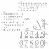 Aleks Melnyk No.422 Metal Stencil, Tiny Letters, Normografo, Pyrography, Wood Burning, 1 PC, Template, Engraving Wood and Patterns, Alphabet and Aleks Melnyk