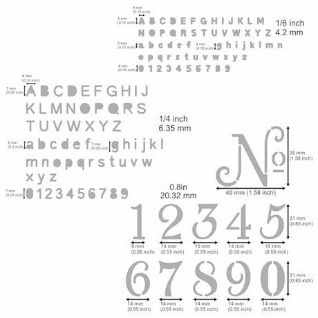 Aleks Melnyk No.422 Metal Stencil, Tiny Letters, Normografo, Pyrography, Wood Burning, 1 PC, Template, Engraving Wood and Patterns, Alphabet and Aleks Melnyk