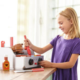 Melissa & Doug Rotisserie and Grill Wooden Barbecue Play Food Set (24 pcs) Melissa & Doug