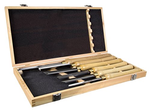 WEN CH15 6-Piece 16-to-22-Inch Artisan Chisel Set with High-Speed Steel Blades and Domestic Ash Handles - WoodArtSupply