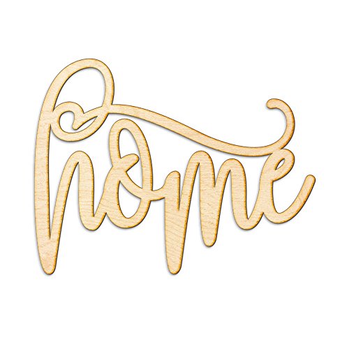 Home-Flourished Wood Sign Home-Flourished Décor Wall Art Unfinished 12" x9" Woodums