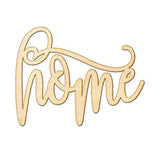 Home-Flourished Wood Sign Home-Flourished Décor Wall Art Unfinished 12" x9" Woodums