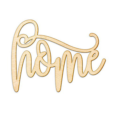 Home-Flourished Wood Sign Home-Flourished Décor Wall Art Unfinished 12" x9" Woodums