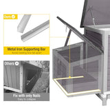 Aivituvin Chicken Coop Two Nesting Boxes Large Wooden Hen House Weatherproof Outdoor Rabbit Hutch Duck Cage Aivituvin