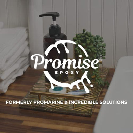 Promise Table Top Epoxy Resin That Self Levels, This is a 32 Ounce High Gloss (16oz Resin + 16oz Hardener) Kit with Mixing Sticks and Measuring Cups Pro Marine Supplies