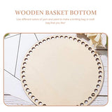 EXCEART 4pcs Wooden Bag Bottom Natural Wood Base Shaper Crochet Basket Base for DIY Knitting Crochet Yarn Storage Bag Weaving Crafts Home Decoration EXCEART