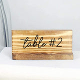 Darware Blank Wood Tabletop Signs (6-Pack, Brown); Natural Wood Signs for DIY Decorating for Weddings, Parties, Events and Business Darware