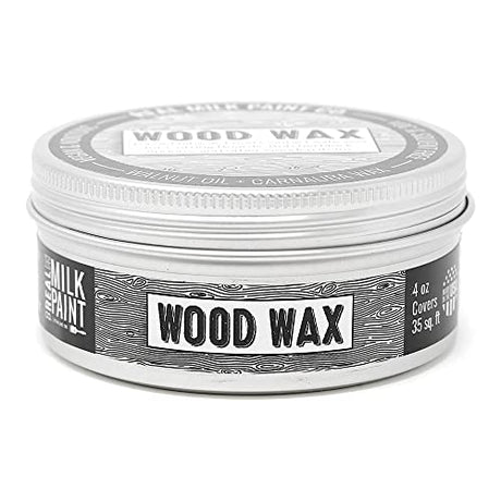 Real Milk Paint, Wood Wax for Wood Finishing, Unfinished Wood Furniture, Cutting Boards, Butcher Blocks, Food Grade, Vegan, 4 oz Real Milk Paint