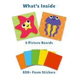 Skillmatics Art Activity - Fun with Foam Underwater Animals, No Mess Sticker Art for Kids, Craft Kits, DIY Activity, Gifts for Boys & Girls Ages 3, Skillmatics