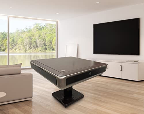 Foldable Ultra-Thin Automatic Mahjong Table with Wheels - Chinese, Filipino and American Style 40mm Numbered Tiles (with Hard Table Cover) usamahjongtable